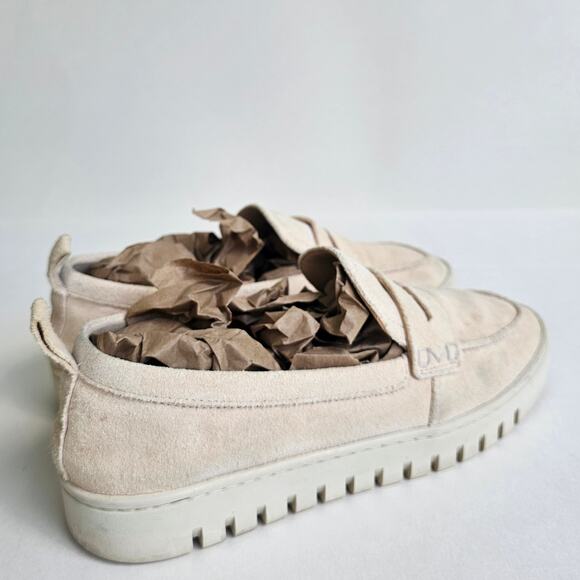 Suede Loafers Vionic Uptown Size 8.5 Pastel Peach Leather Comfort Flats Penny - Picture 7 of 14